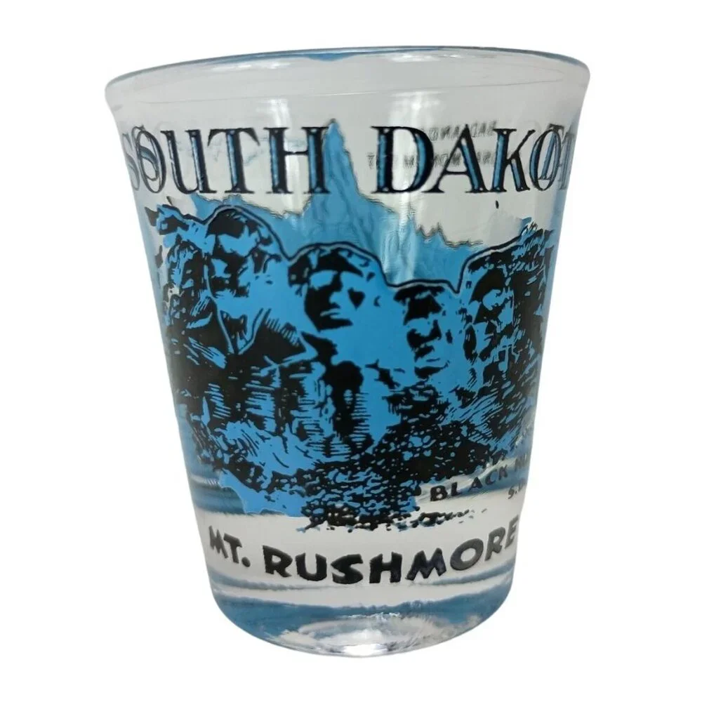 Mt. Rushmore Badlands National Monument Shot Glass South Dakota Travel Souvenir